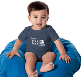 Bella + Canvas Jersey Short-Sleeve Baby Bodysuit - Color: Navy