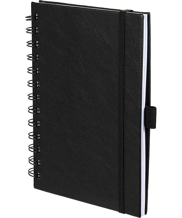 Debossed Morano FSC Recycled Hard Cover Spiral Notebook