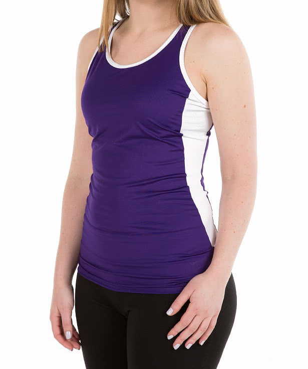 Augusta Slim Fit Women's Contrast Keyhole Racerback Performance Tank