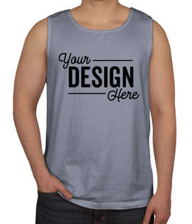 Comfort Colors 100% Cotton Tank - Color: Blue Jean