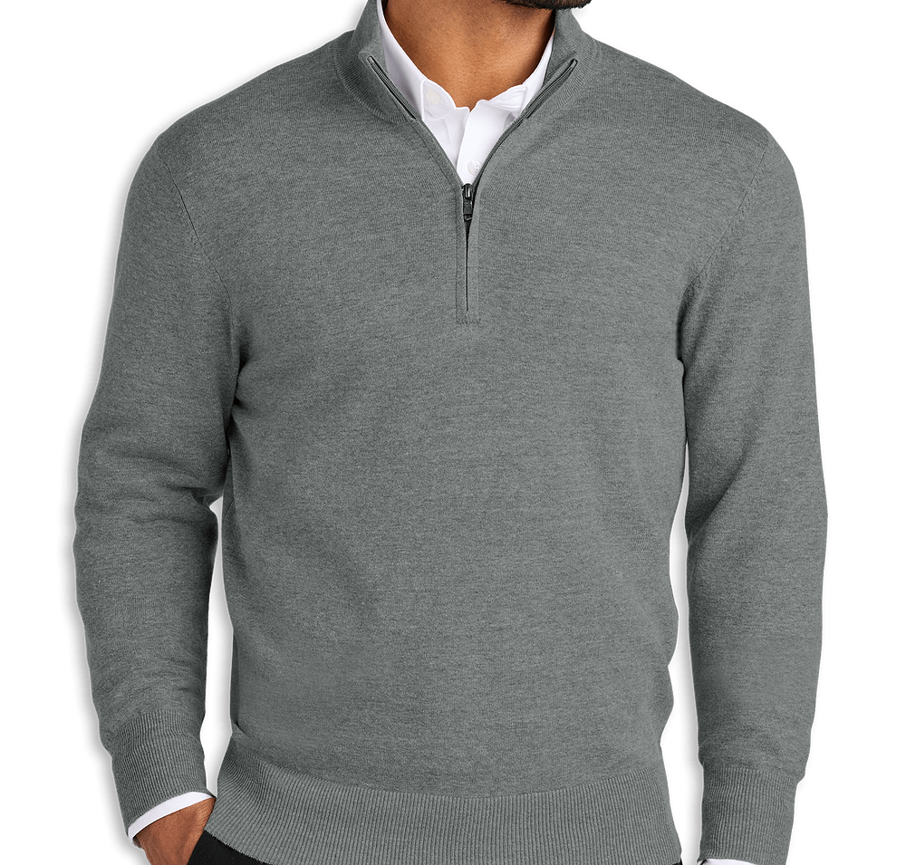 Port Authority Easy Care Quarter Zip Sweater-default