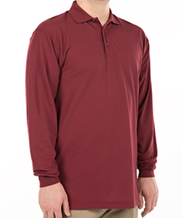 Port Authority Tall Silk Touch Long Sleeve Polo - Embroidered