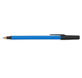 BIC Antimicrobial Round Stic Pen (black ink) - Color: Blue / Black