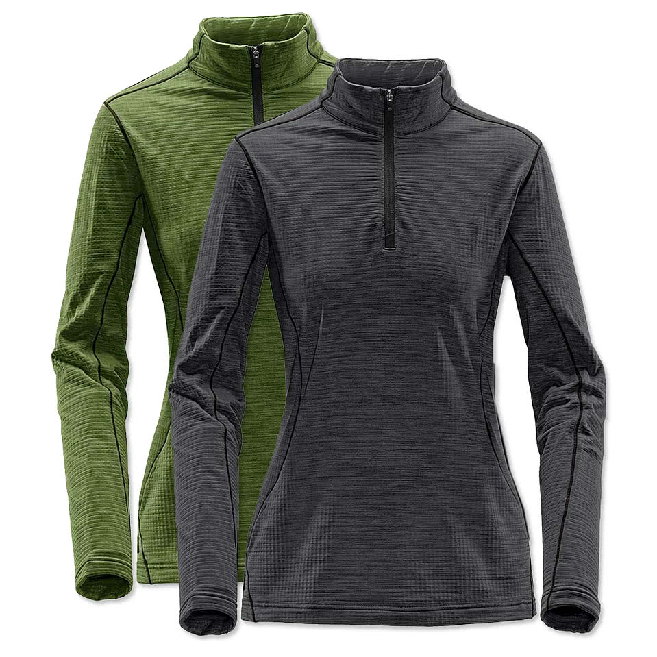 Stormtech Women's Base Thermal Grid Performance Quarter Zip Sweatshirt