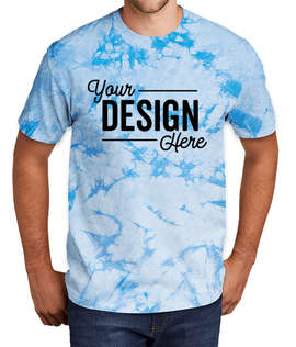 Port & Company Crystal 100% Cotton Tie-Dye T-shirt - Color: Sky Blue