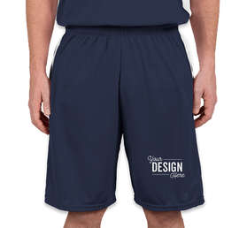 Augusta Colorblock Basketball Shorts - Color: Navy / White