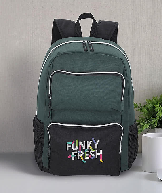 Full Color Recycled Double-Pocket Computer Backpack