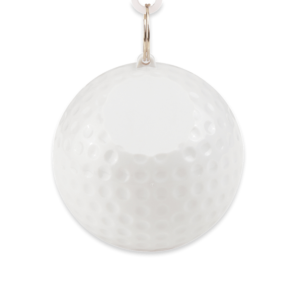 Golf Fanatic Poncho Ball Keychain-default