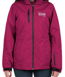 Port Authority Women's 3-in-1 Waterproof Vortex System Jacket - Color: Very Berry / Black