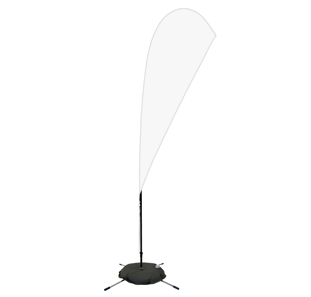 Full Color 8’ Streamline Teardrop Flag with Cross Base-default