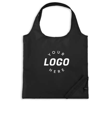 Bungalow Foldaway Shopper Tote Bag - Black