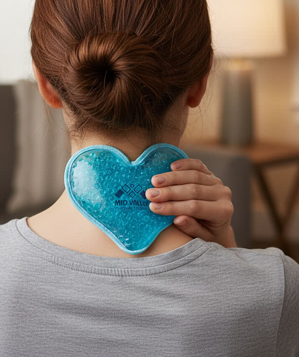 Plush Heart Aqua Pearls Hot/Cold Pack