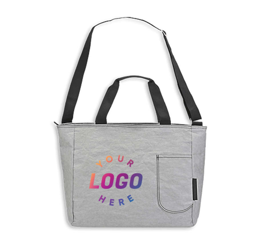Full Color Out of The Woods Seagull 24 Can Cooler Tote Bag in Stone