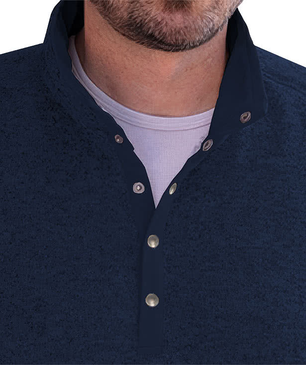 Fossa Apparel Casa Sweater Fleece Snap Pullover
