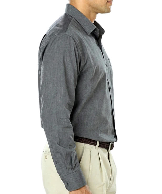 Blue Generation Crossweave Easy Care Long Sleeve Shirt