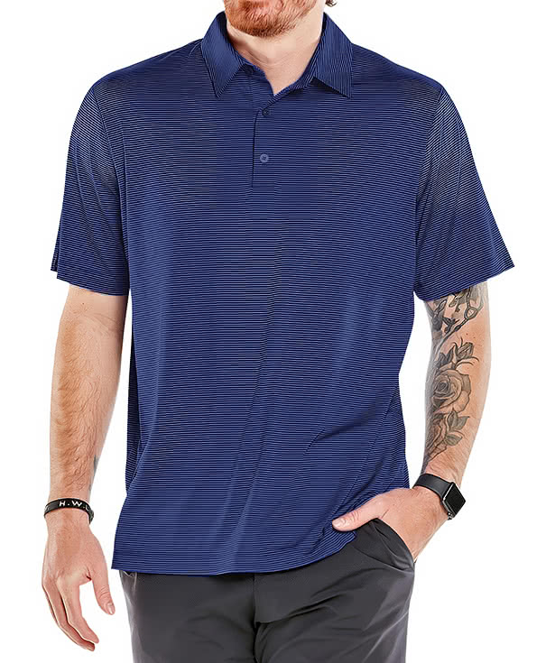 Storm Creek Optimist Microstripe Performance Polo - Embroidered