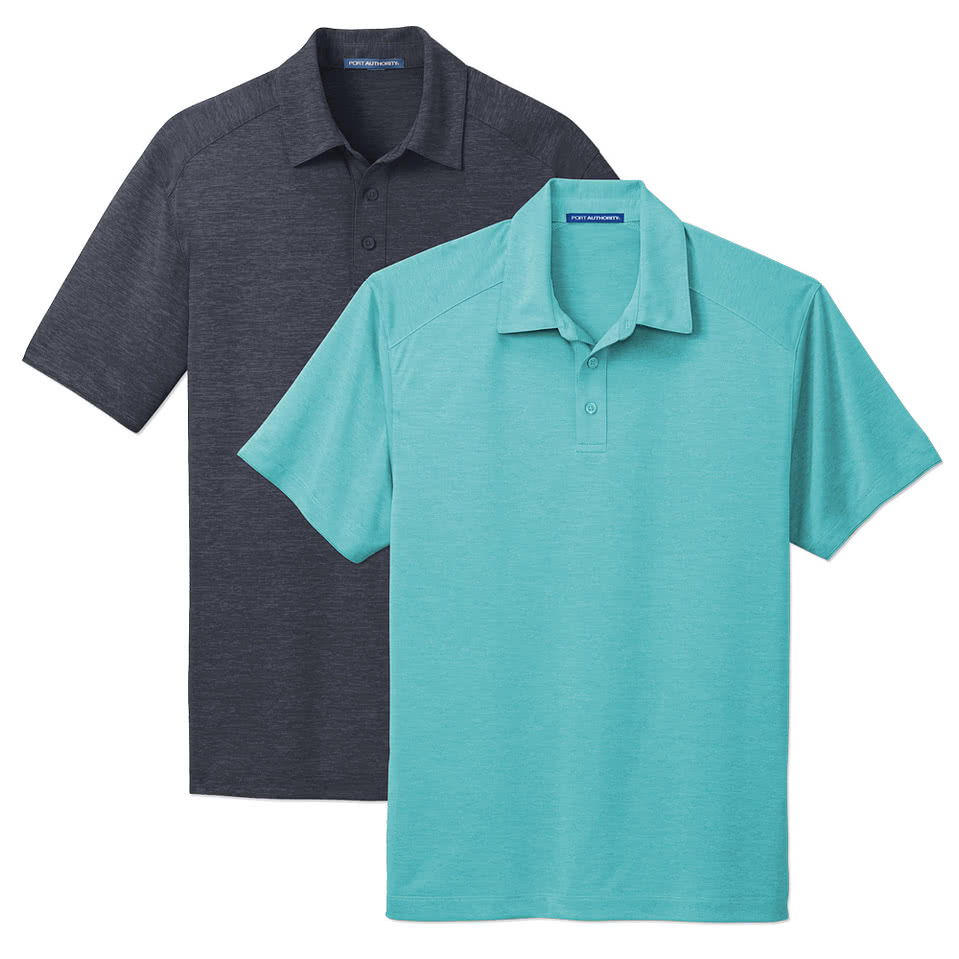 Port Authority Digi Heather Lightweight Performance Polo