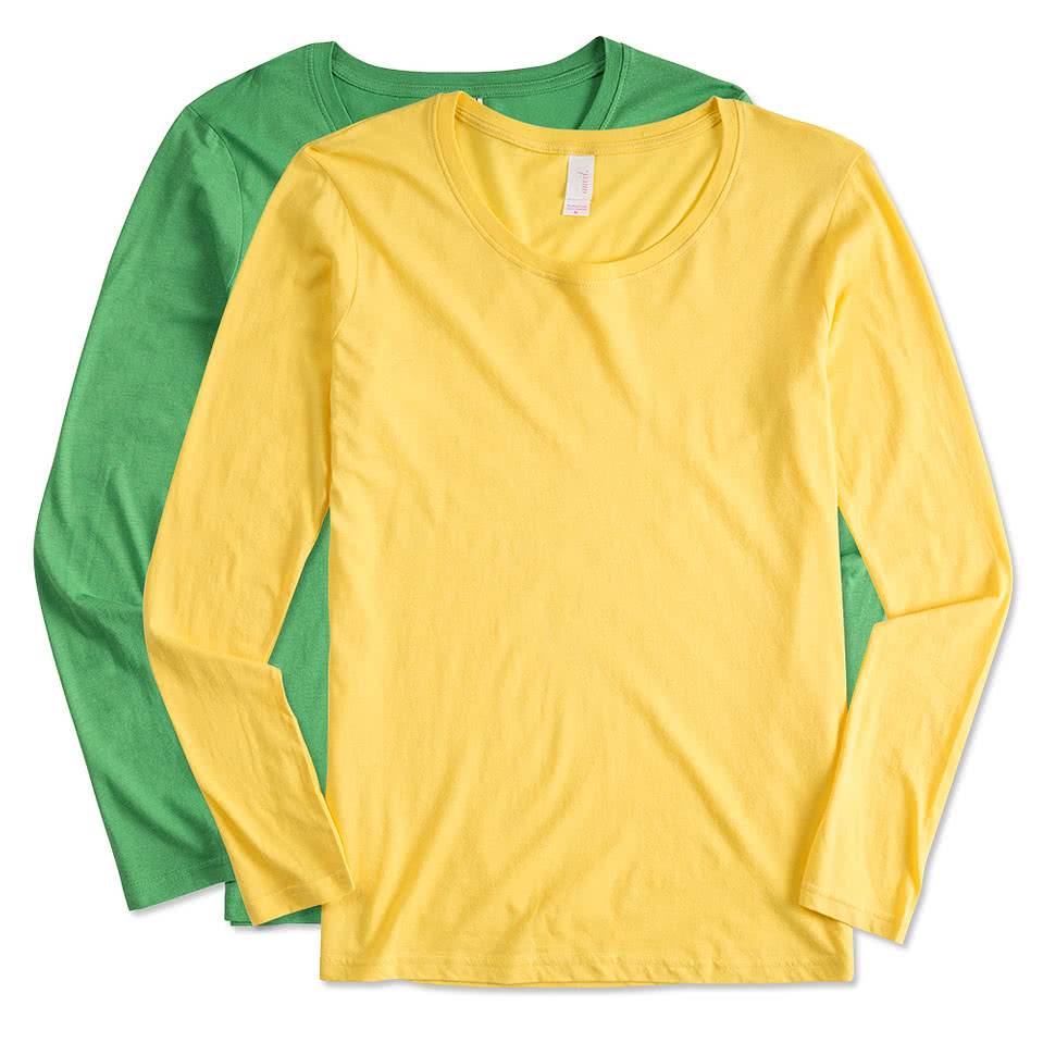 Anvil Women's Lightweight Scoop Neck Long Sleeve T-shirt