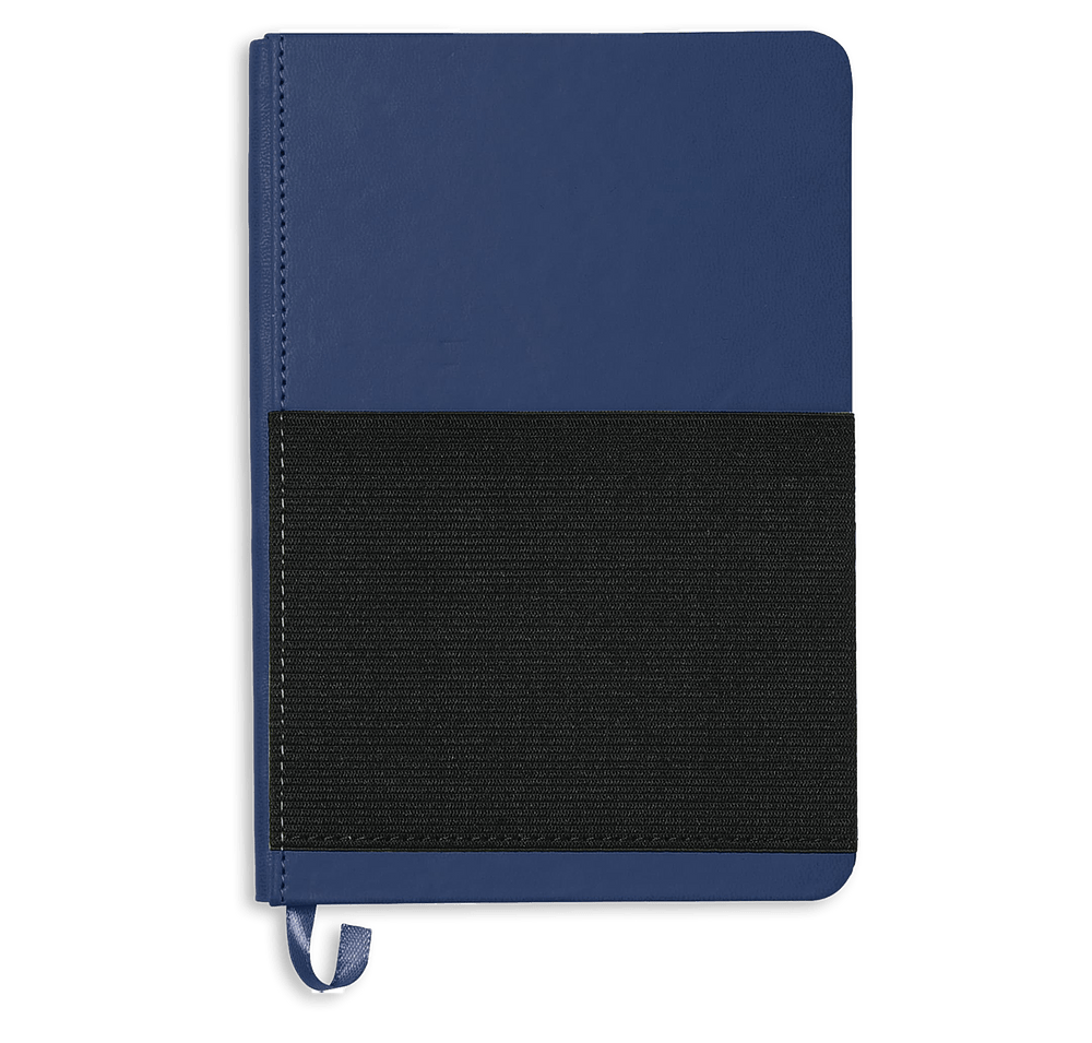 Hard Cover Elastic Phone Pocket Notebook-default
