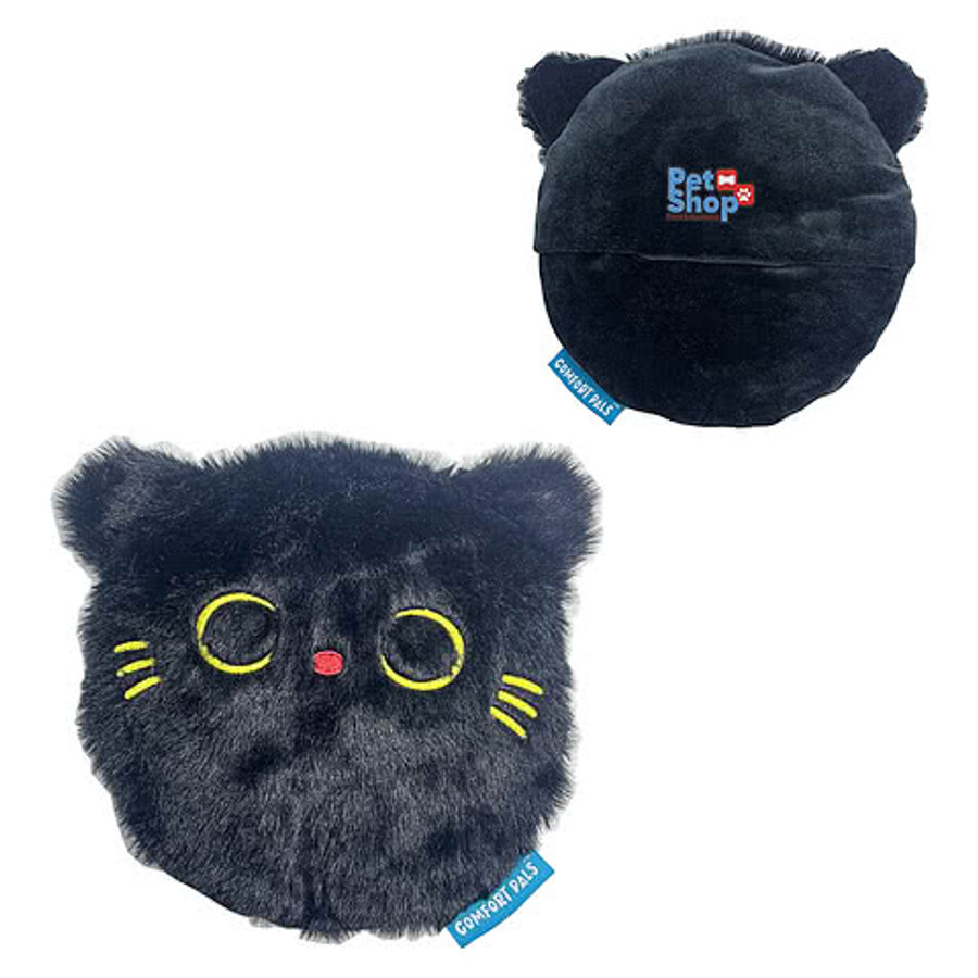 Full Color Comfort Pals Cat Heat Therapy Pad in Black