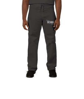 Cherokee Workwear Originals Drawstring Cargo Scrub Pant - Color: Pewter