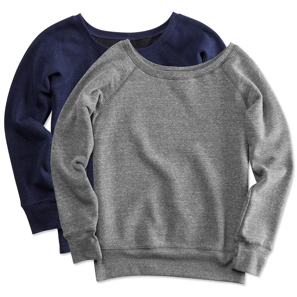 Bella canvas wide neck sweatshirt best sale