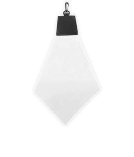 Triangle Fold Golf Towel - Color: White