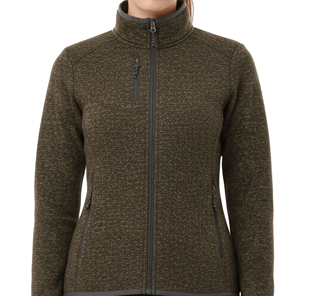 Elevate Women’s Tremblant Sweater Knit Full Zip Jacket-default