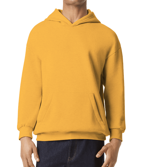 American Apparel ReFlex Fleece Pullover Hoodie in Mustard