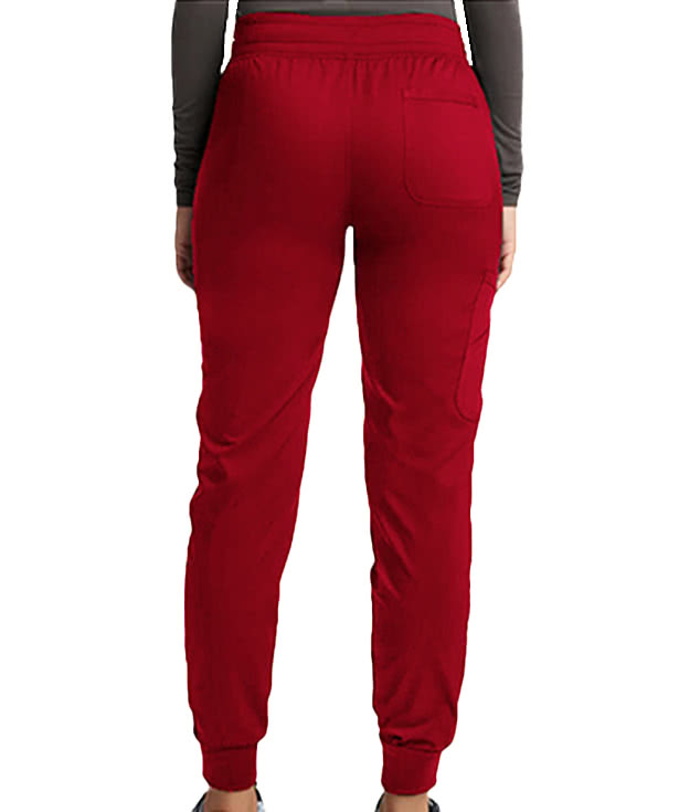 Cherokee Women's Workwear Revolution 5-Pocket Mid Rise Jogger Scrub Pant