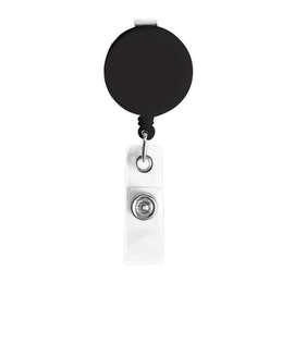 Round Badge Holder - Color: Black
