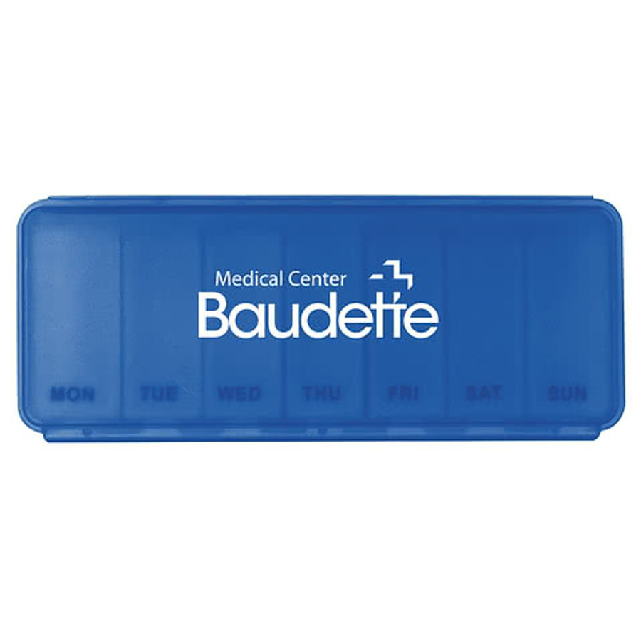 Large 7 Day Pill Container in Blue