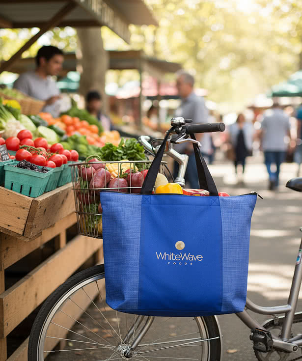 Tonal Non-Woven Zippered Trade Show Tote Bag