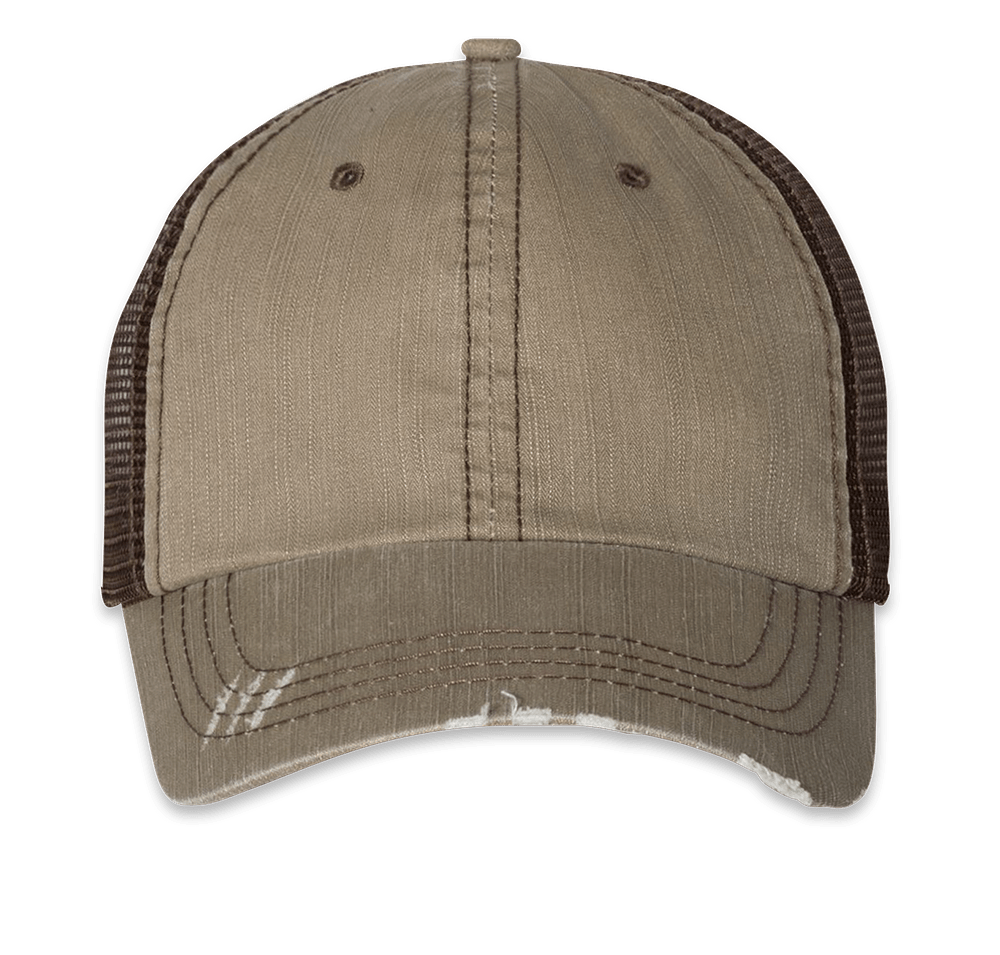 Mega Cap Herringbone Trucker Hat-default