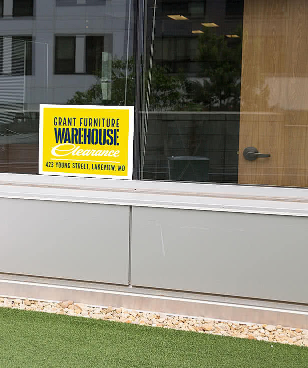 Full Color 24" x 18" Double Sided Plastic Sign