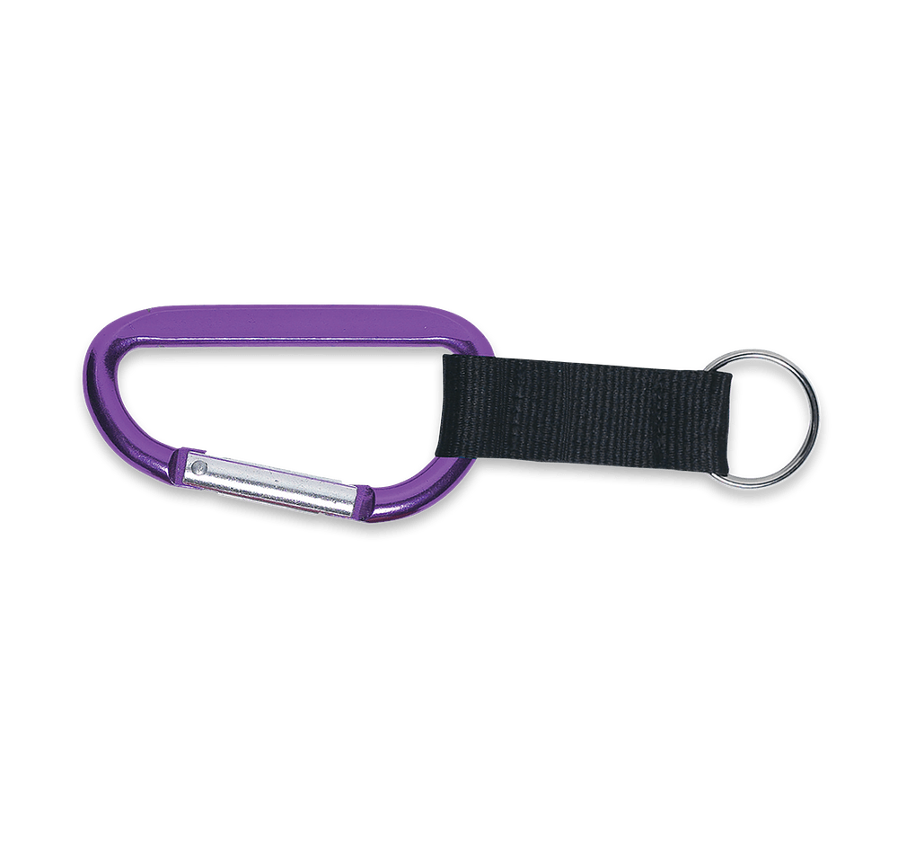 Laser Engraved Large Carabiner Keychain-default