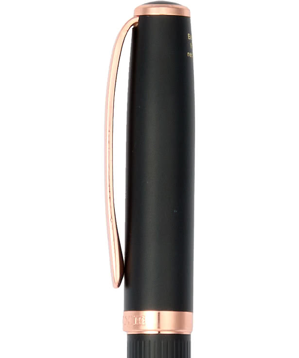Luxe Laser Engraved Recycled Brass Matte Ballpoint Pen (black ink)