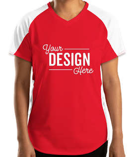 Augusta Women's Cutter Jersey - Color: Red / White