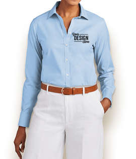 Brooks Brothers Women’s Wrinkle-Free Stretch Pinpoint Dress Shirt - Color: Newport Blue