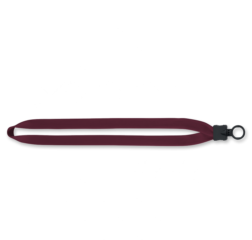 3/4" Cotton Lanyard with Plastic O-Ring and Clamshell-default