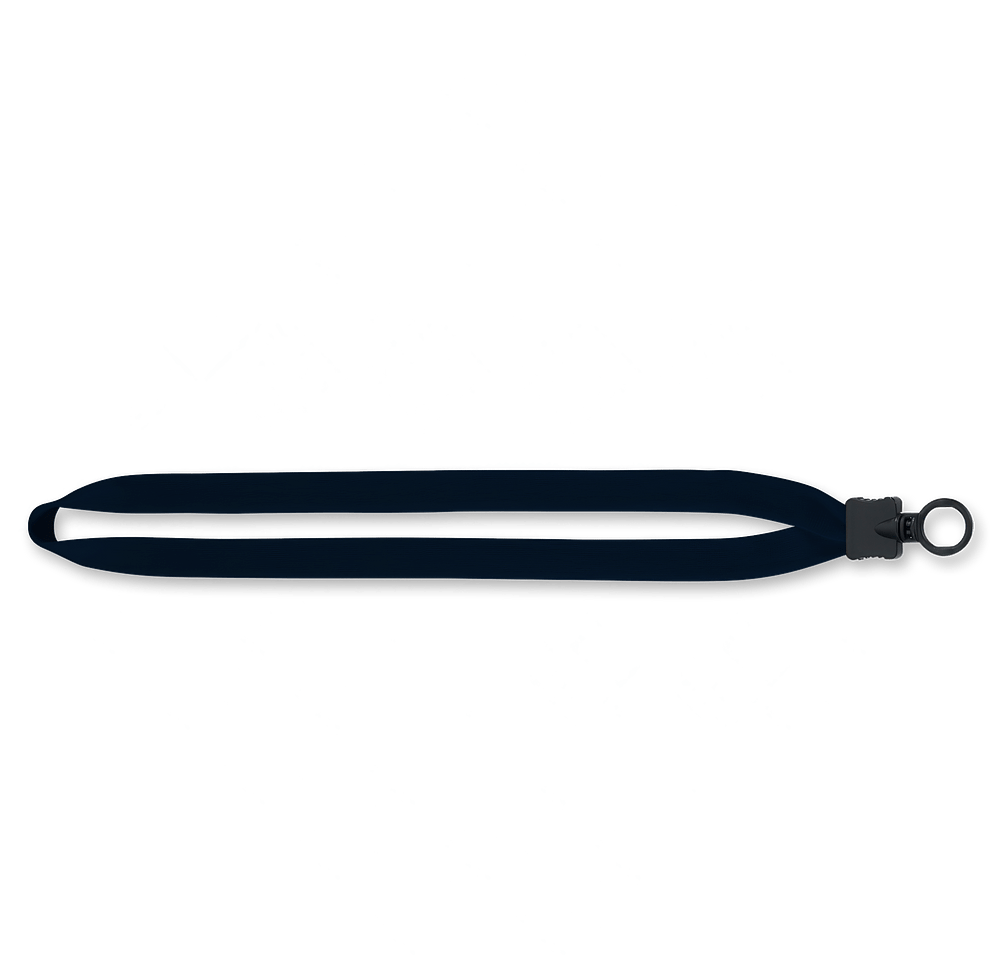 3/4" Cotton Lanyard with Plastic O-Ring and Clamshell-default