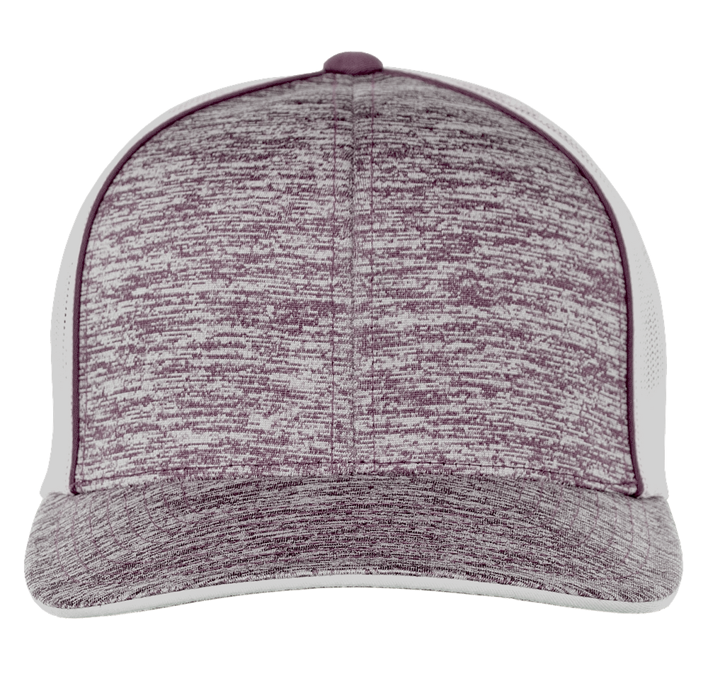 Pacific Headwear Aggressive Heather Trucker Hat-default