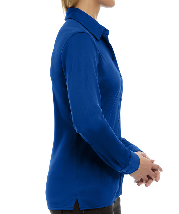 Blue Generation Women's BLU-X-DRI Stretch Long Sleeve Woven Shirt
