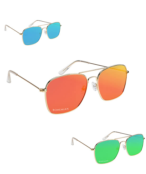 Aviator UV400 Mirrored Sunglasses