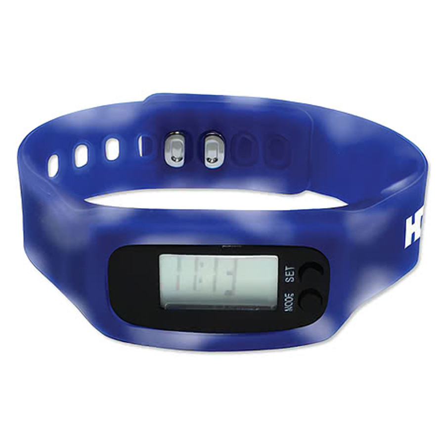 Mood Multifunction Pedometer Watch in Blue To White