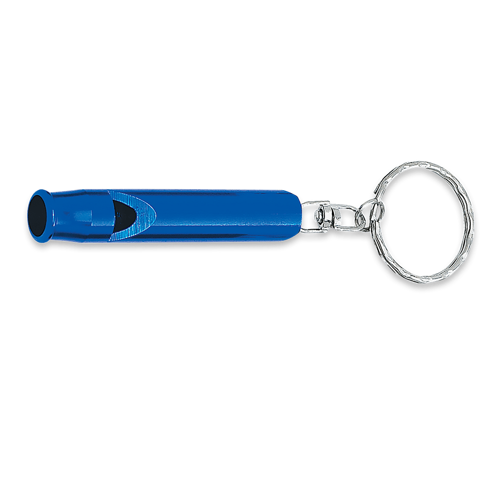 Laser Engraved Safety Whistle Keychain-default