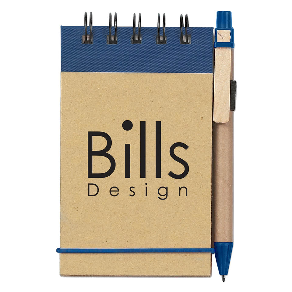 Eco-Inspired Mini Jotter Notebook with Pen