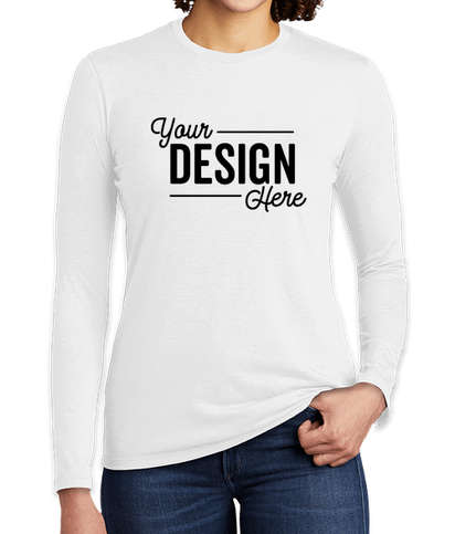 Allmade Women's Tri-Blend Long Sleeve T-shirt - Fairly White