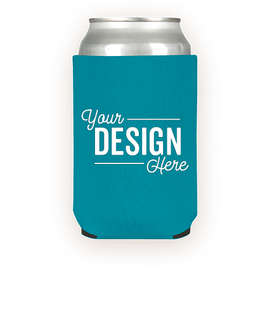 Foldable Neoprene Can Cooler - Color: Aqua