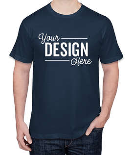 American Apparel USA-Made Jersey T-shirt - Color: Navy